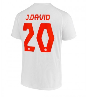 Lacne Muži Futbalové dres Kanada Jonathan David #20 MS 2022 Krátky Rukáv - Preč